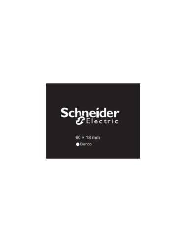 LOGO BLANCO SCHNEIDER MEDIDAS 60*18MM...
