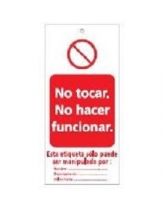 TARJETAS DE ""NO TOCAR, NO...